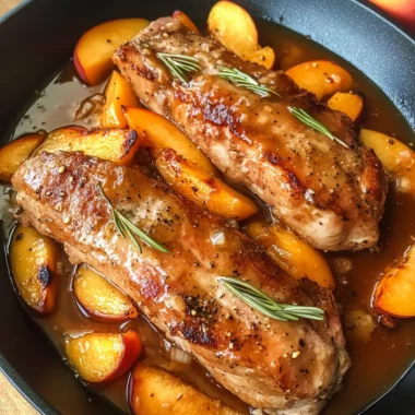 Peach Glazed Pork Tenderloin