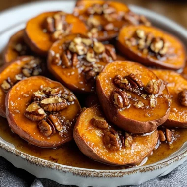 Pecan Maple Roasted Sweet Potatoes