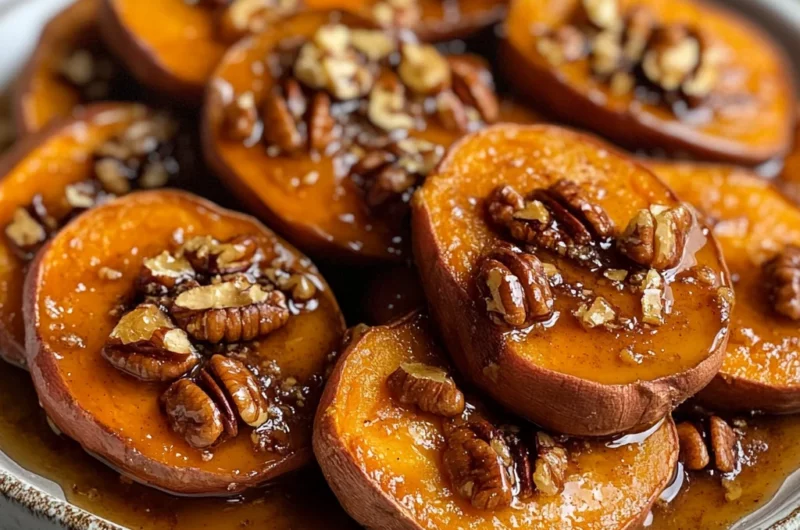 Pecan Maple Roasted Sweet Potatoes