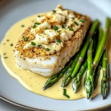 Quick Halibut Oscar