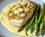Quick Halibut Oscar