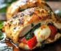 Roasted Red Pepper Mozzarella Stuffed Chicken