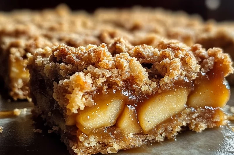 Salted Caramel Apple Crumble Bars Fall Treat: Get Addicted in 45 Min