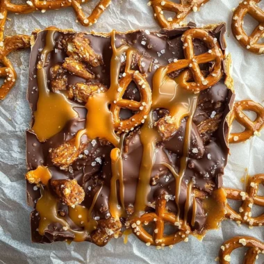 Salted Caramel Pretzel Bark