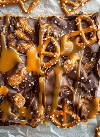 Salted Caramel Pretzel Bark