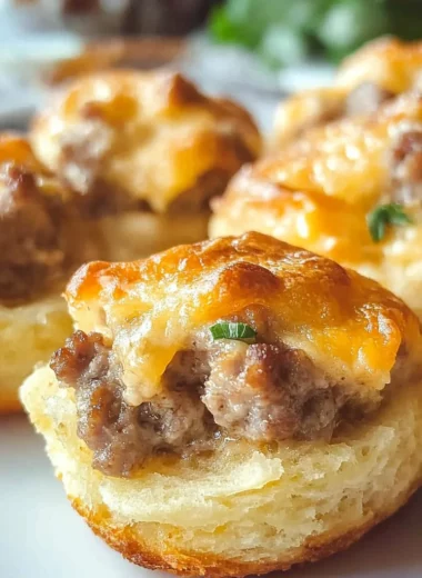 Sausage and Cream Cheese Biscuit Bites