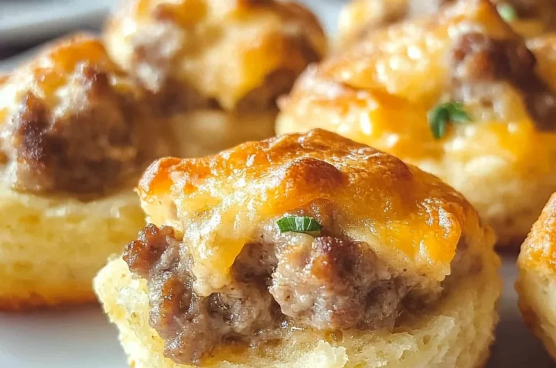 Sausage and Cream Cheese Biscuit Bites