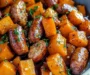 Sausage and Sweet Potatoes with Honey Garlic Sauce