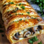 Savory Mushroom & Gruyère Puff Pastry Braid