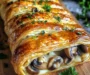 Savory Mushroom & Gruyère Puff Pastry Braid