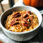 Slow Cooker Pumpkin Pie Oatmeal