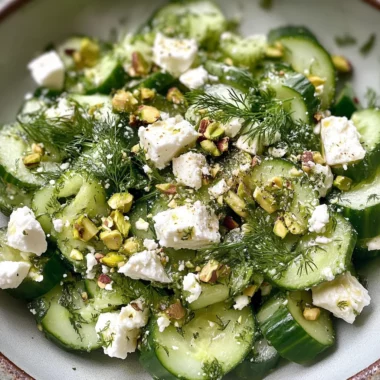 Smashed Cucumber Salad - With Feta and Dill