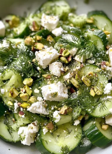 Smashed Cucumber Salad - With Feta and Dill