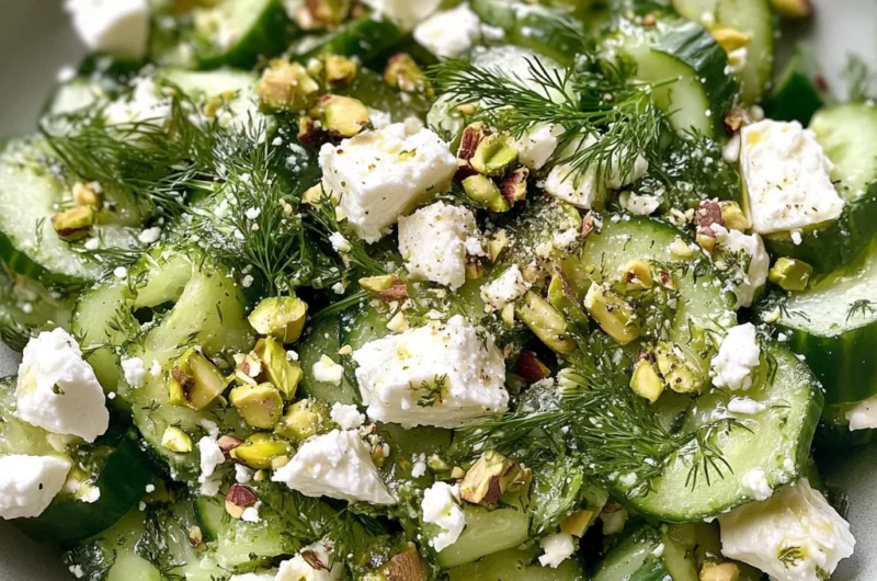 Smashed Cucumber Salad - With Feta and Dill