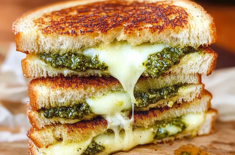 Sourdough Pesto Grilled Cheese
