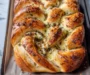 Swirled Garlic Herb And Cheese Bread