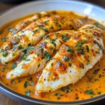 Tilapia in Roasted Pepper Sauce