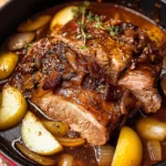 Apple Cider Braised beef Shoulder