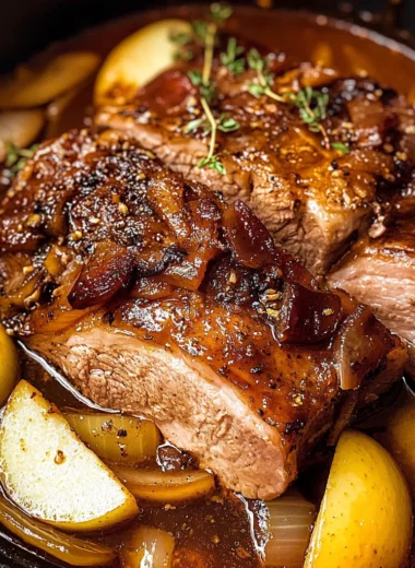 Apple Cider Braised beef Shoulder