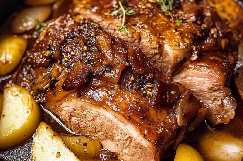 Apple Cider Braised beef Shoulder