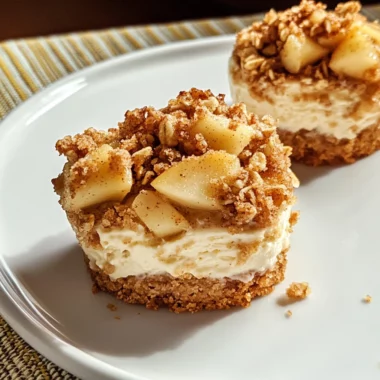 Apple Crisp Mini Cheesecakes