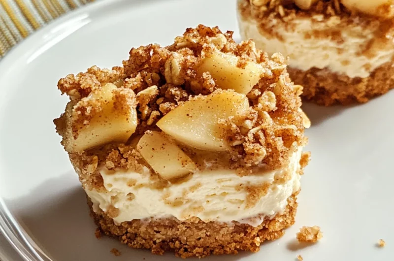 Apple Crisp Mini Cheesecakes