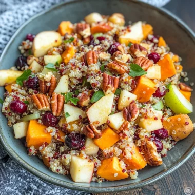 Apple Sweet Potato Quinoa Salad