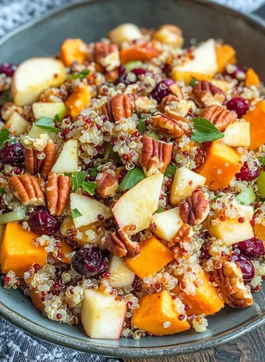 Apple Sweet Potato Quinoa Salad