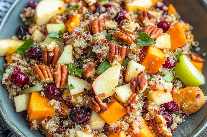 Apple Sweet Potato Quinoa Salad