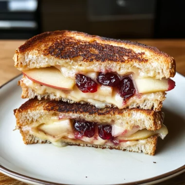 Apple and Cranberry Grilled Cheese