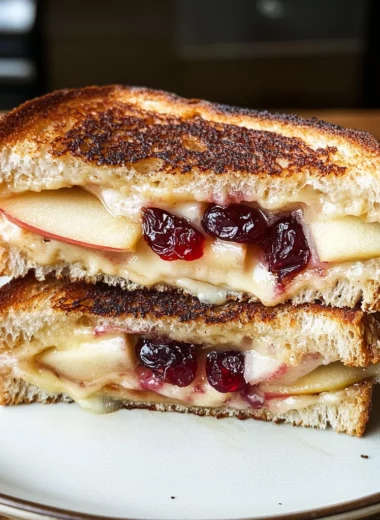 Apple and Cranberry Grilled Cheese