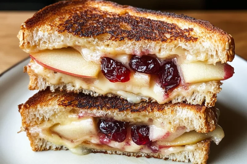 Apple and Cranberry Grilled Cheese