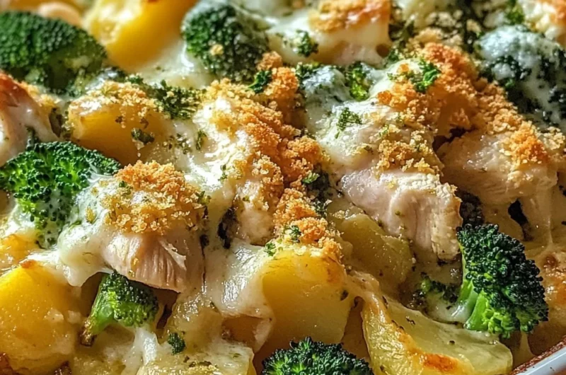 Baked Potato Chicken and Broccoli Casserole