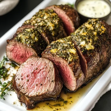Beef Tenderloin Roast (Herbed Garlic Butter)