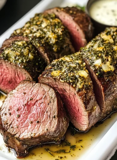 Beef Tenderloin Roast (Herbed Garlic Butter)
