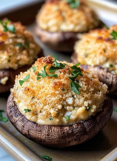 Boursin-Stuffed Mushrooms