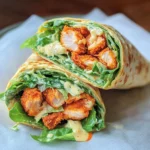 Buffalo Chicken Caesar Salad Wraps