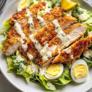 Caesar Salad Chicken Cutlets