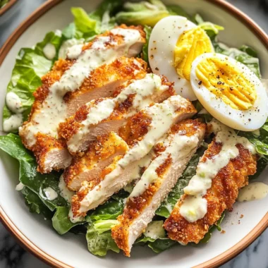 Caesar Salad Chicken Cutlets