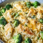 Cheesy Chicken Broccoli Orzo