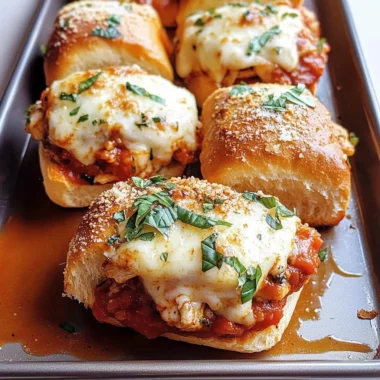 Chicken Parmesan Sliders