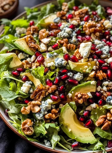 Christmas Salad with Honey Mustard Dressing