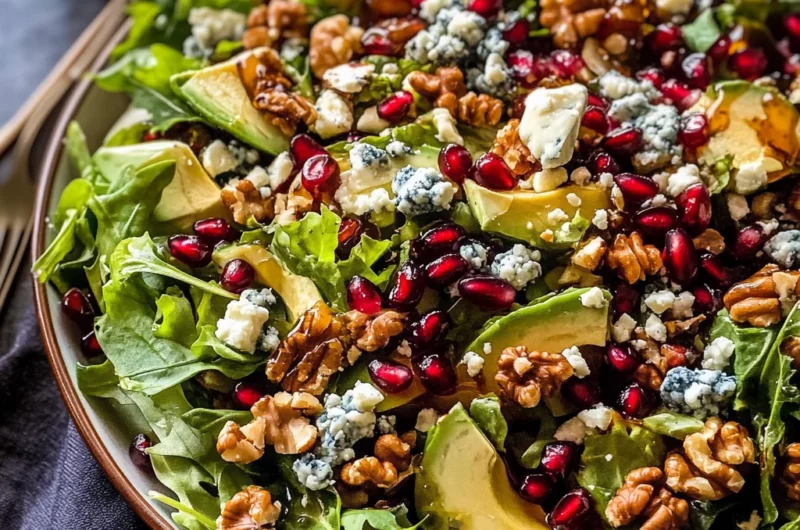 Christmas Salad with Honey Mustard Dressing