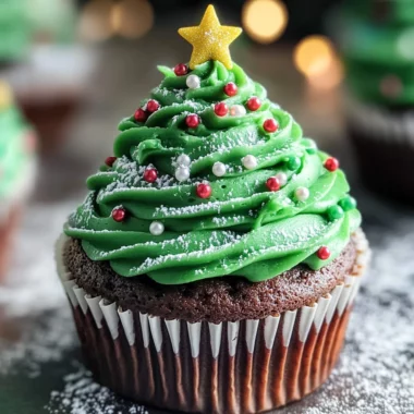 Christmas Tree Cupcakes