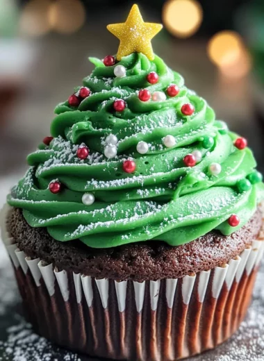 Christmas Tree Cupcakes