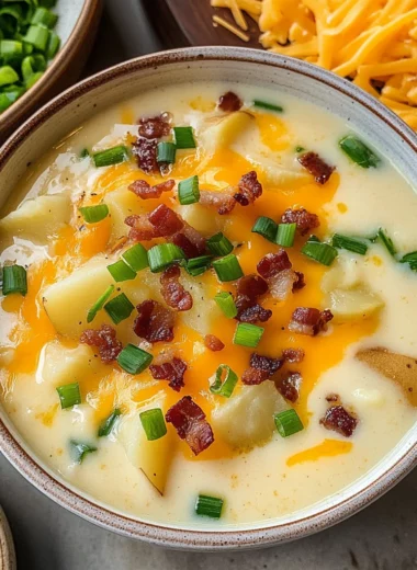 Comforting Loaded Baked Potato Soup