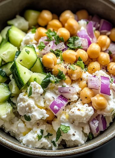 Cottage Cheese and Chickpea Salad: A Refreshing and Protein-Packed Delight