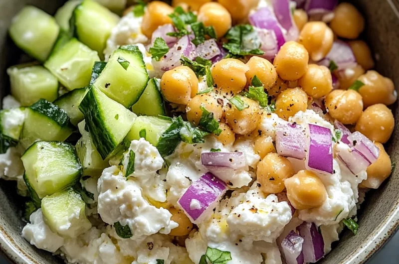 Cottage Cheese and Chickpea Salad: A Refreshing and Protein-Packed Delight