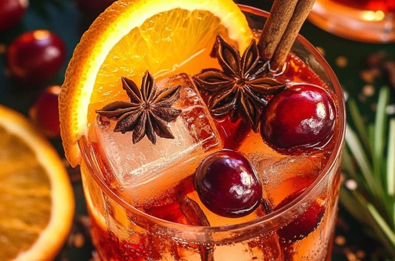Cranberry Aperol Spritz (Ice Cube Cocktails!)