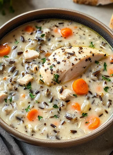 Creamy Crockpot Chicken Wild Rice Soup